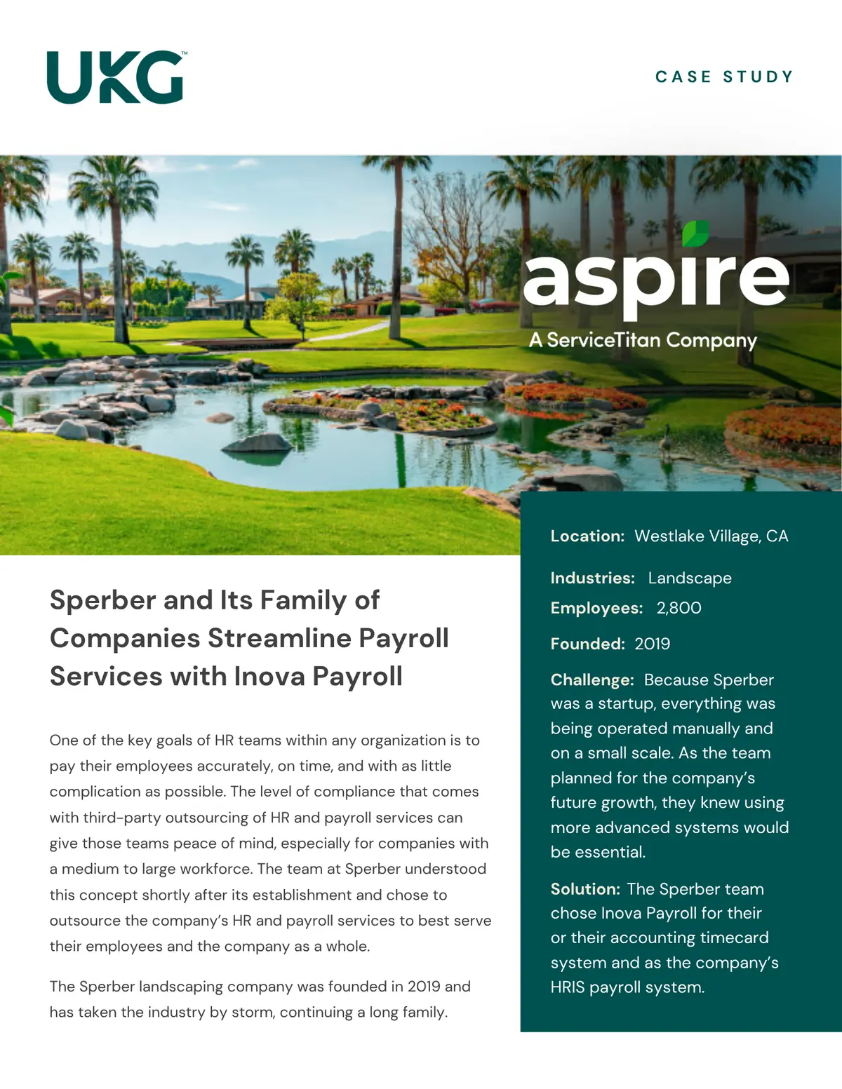 UKG Ready x Aspire Grunder Landscaping Case Study image