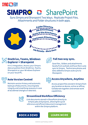 Simpro Sharepoint - One-Pager image