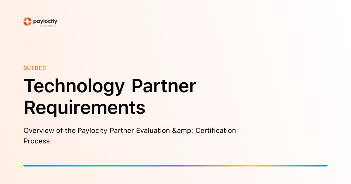 Technology Partner Requirements image