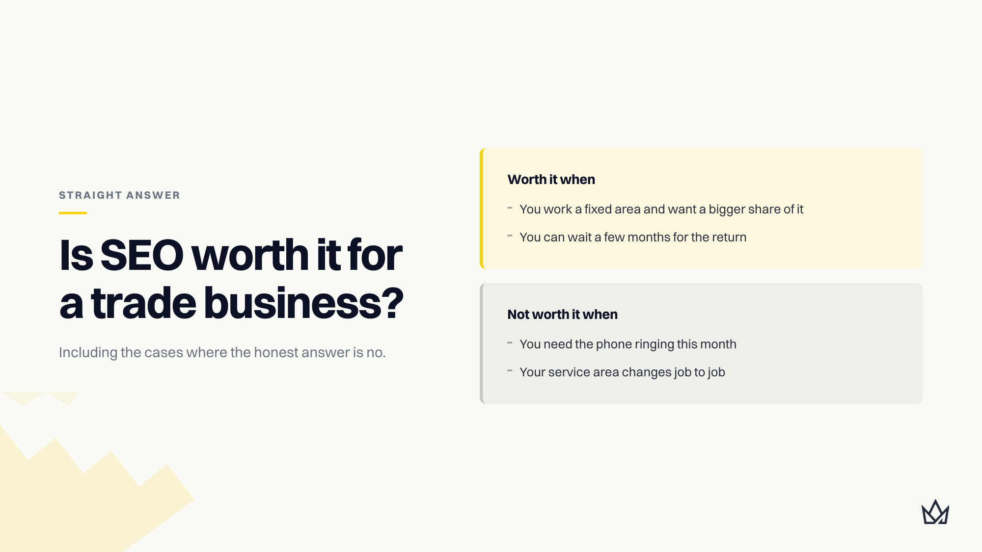When SEO is worth it for your Business image