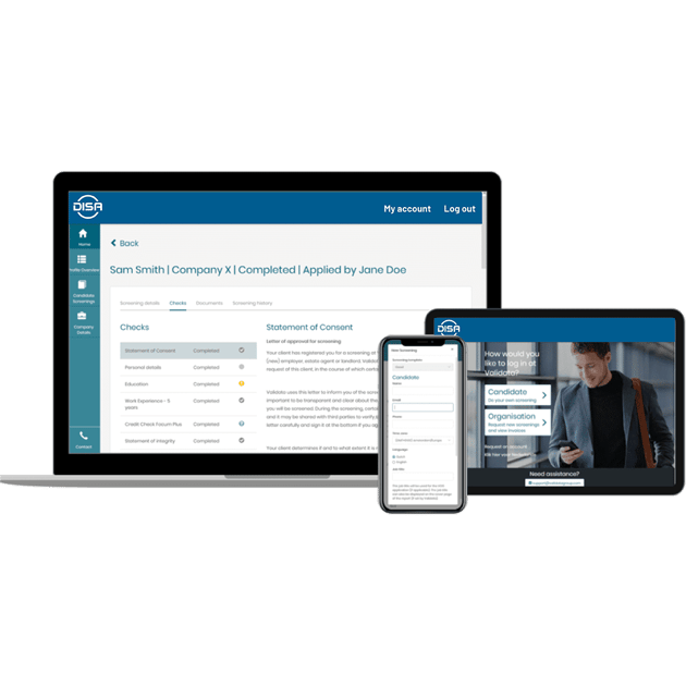 DISA EMEA employment screening image