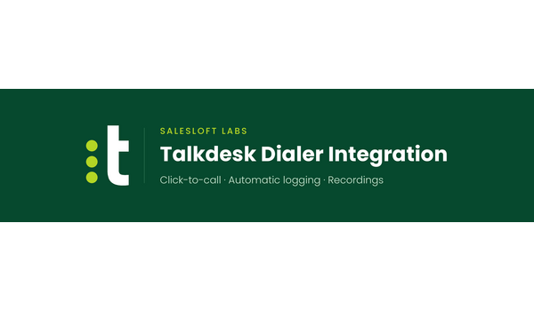 header Salesloft Labs Talkdesk Dialer Integration image