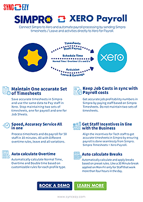Simpro Xero Payroll One Pager image
