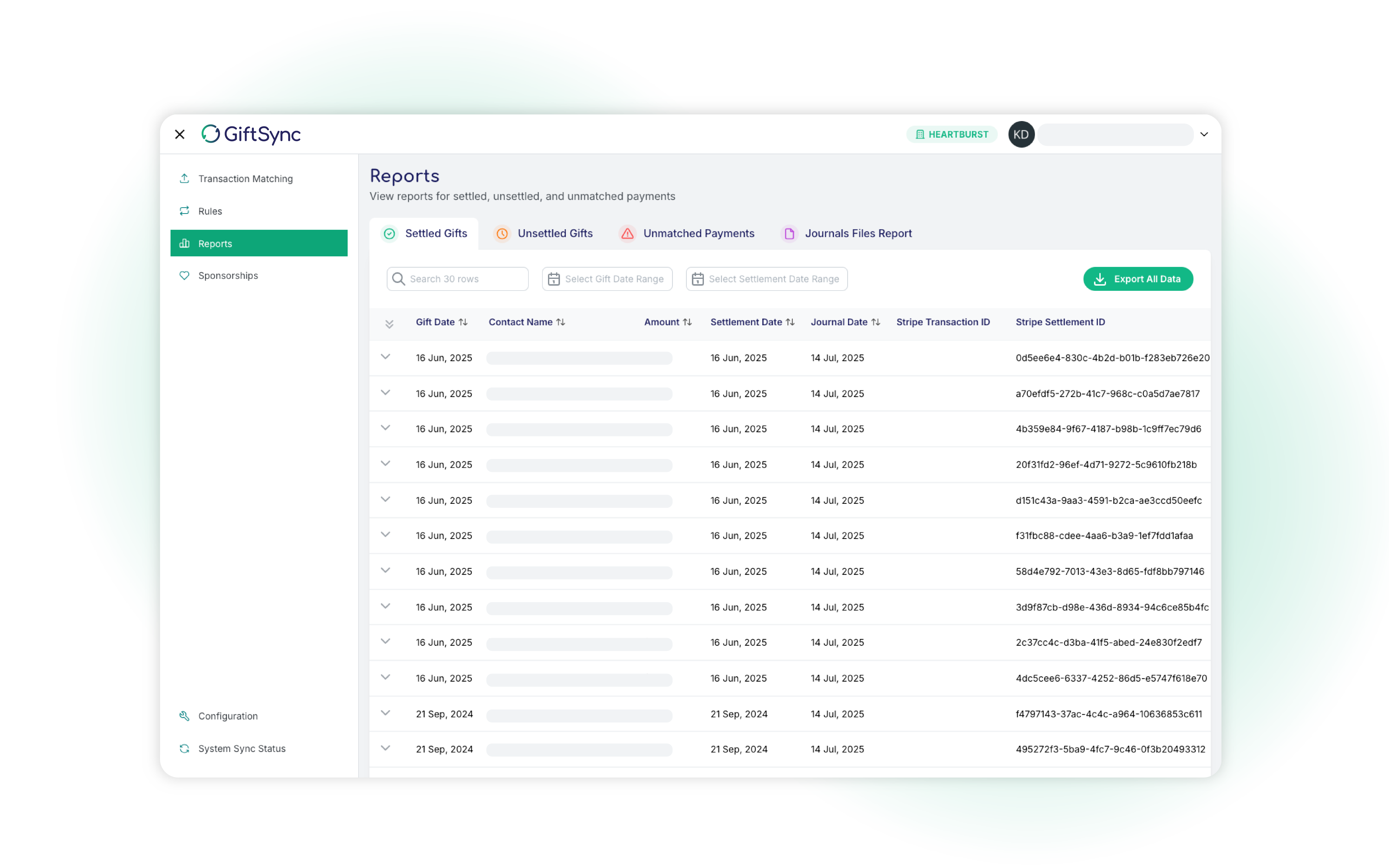 GiftSync for QuickBooks Accounting software image