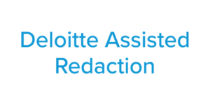 Deloitte Assisted Redaction logo