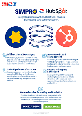 Simpro Hubspot One Pager image