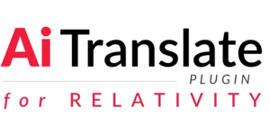 Ai Translate Plugin™ for Relativity logo