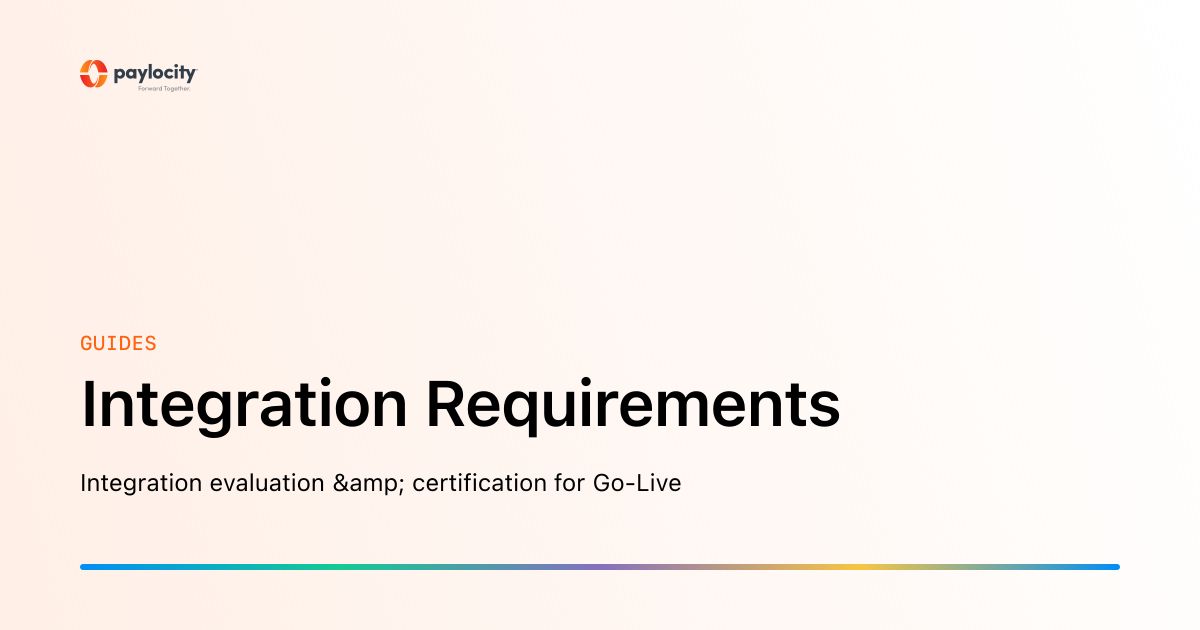 API Integration Requirements image