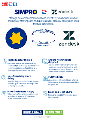 Simpro Zendesk Onepager image