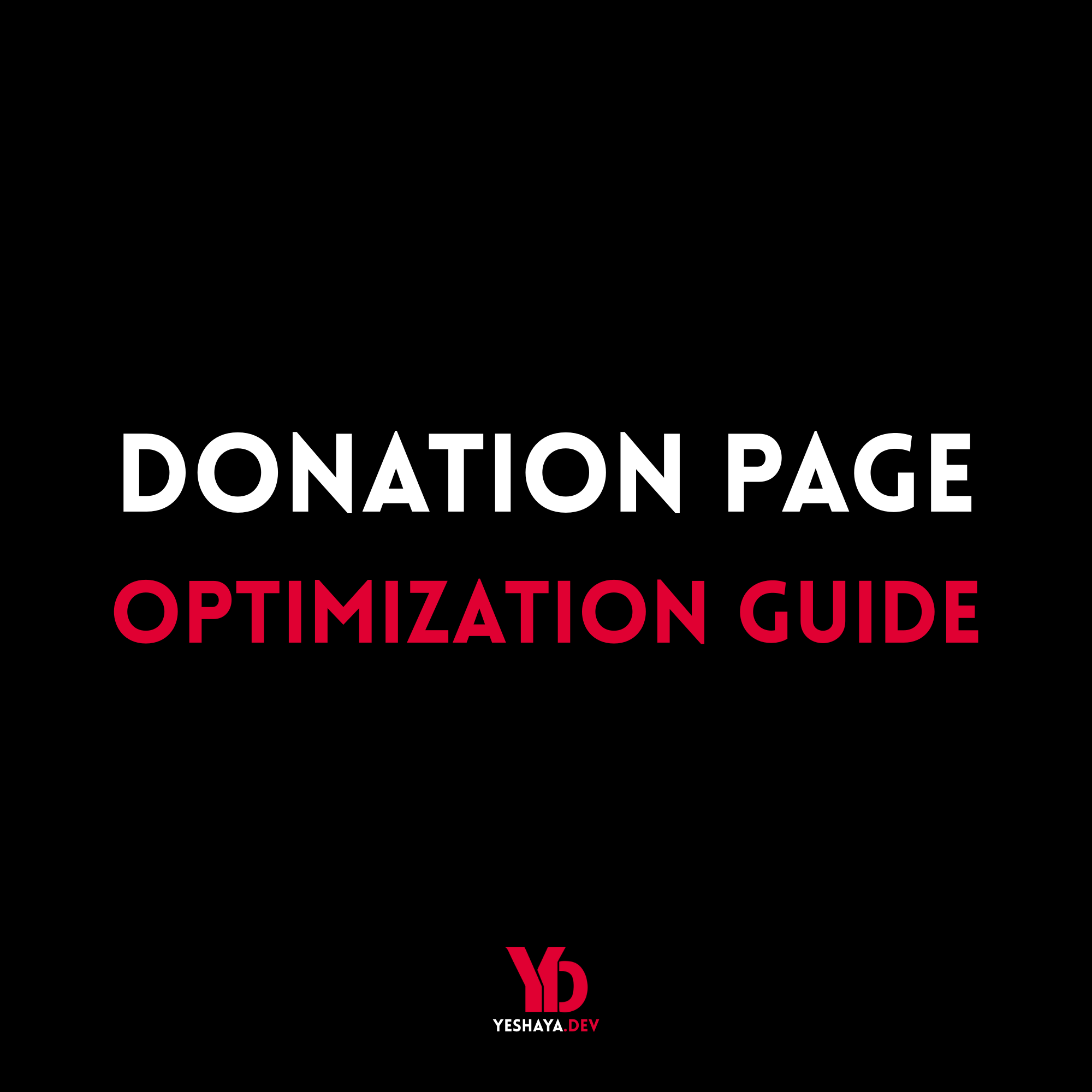 Donation Page Optimization Guide image