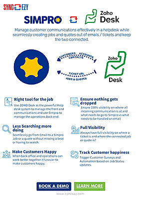 Simpro Zoho Desk One Pager image