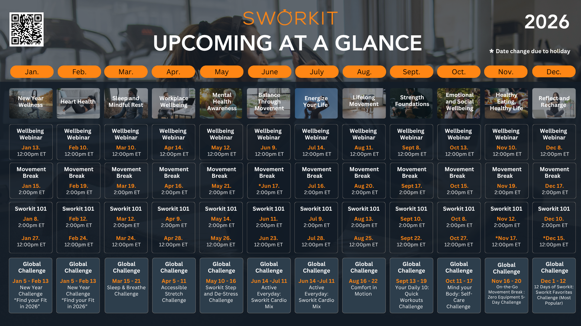 2026 Sworkit Events at a Glance image