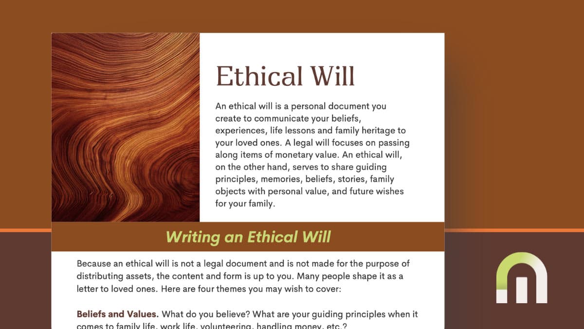 Ethical Will image