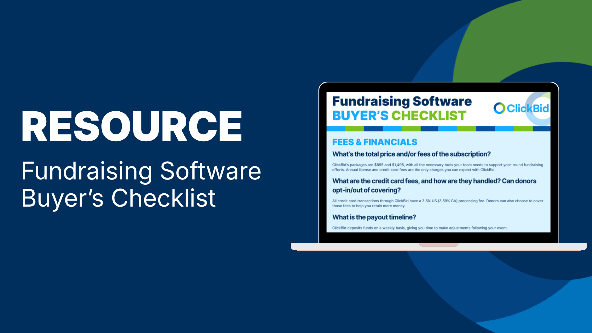 Fundraising Software Buyer's Checklist image