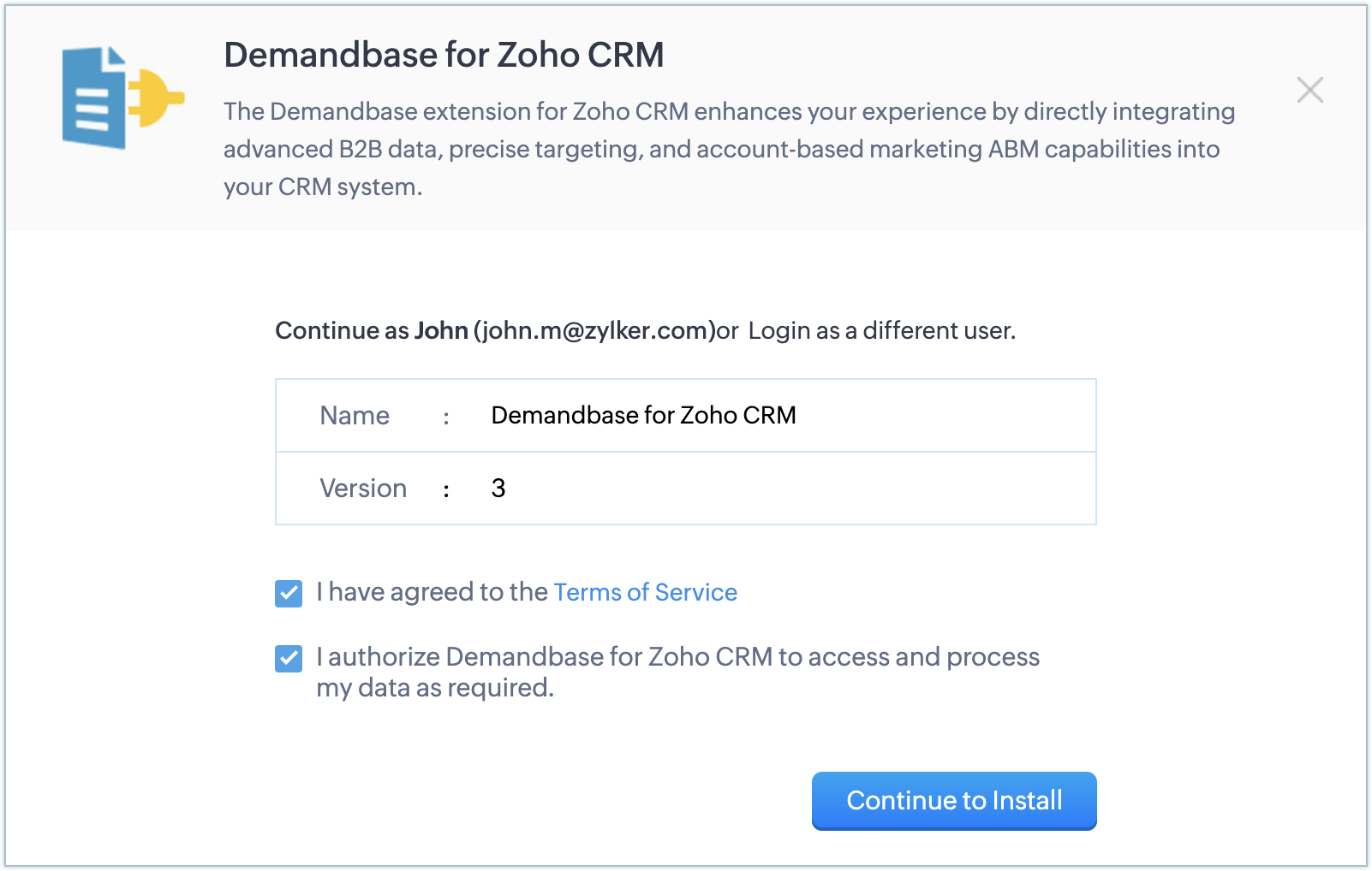 Demandbase for Zoho CRM image