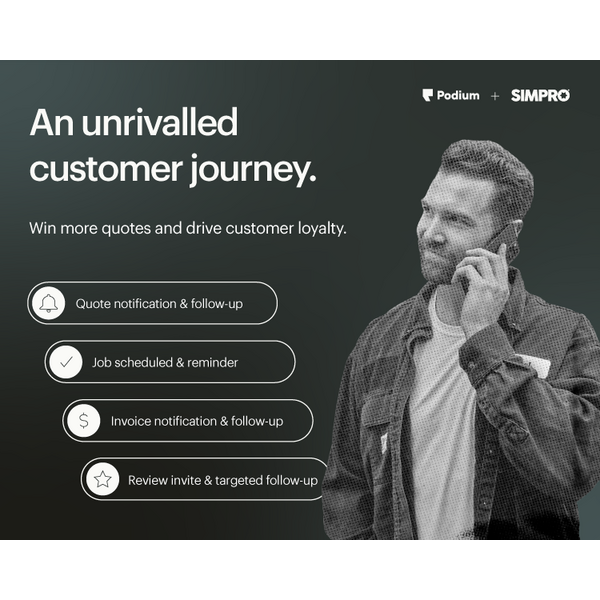 Win more quotes and drive customer loyalty with two-way messaging and automated SMS updates.