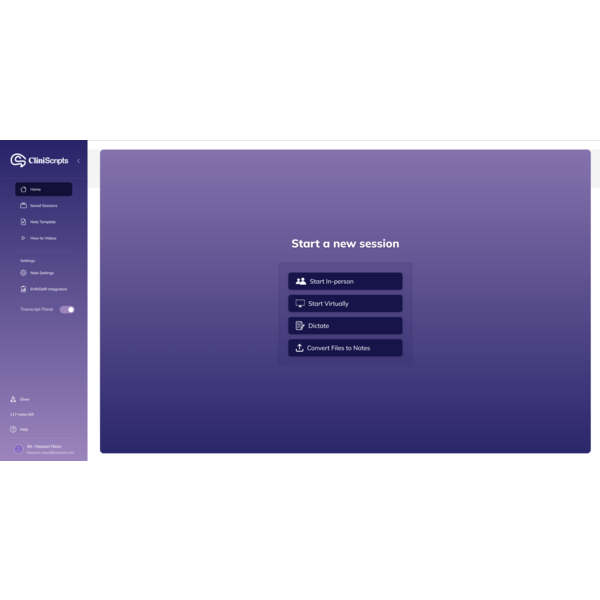 CliniScripts Dashboard