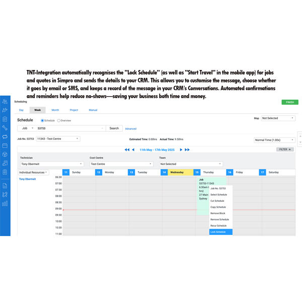 Recognize Simpro Events