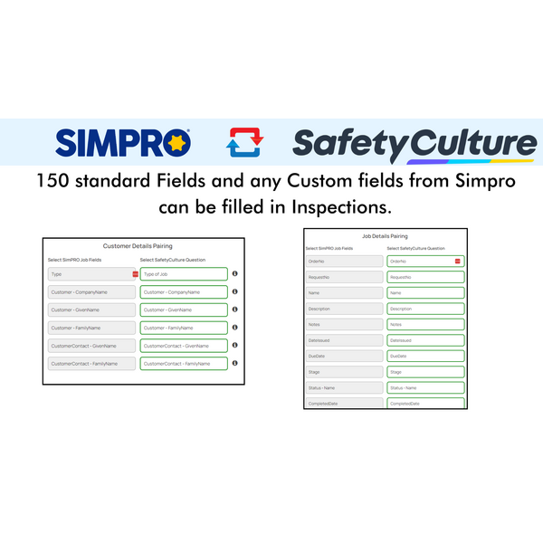 Simpro to SafetyCulture Integration: Effortless Data Pairing for Inspections and Job Details