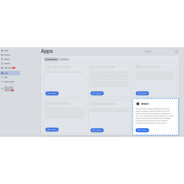 Simpro integration installation