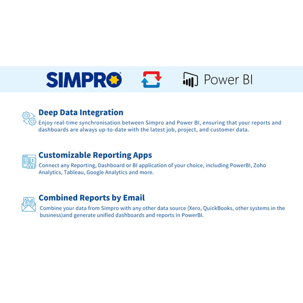 Simpro and Power BI Integration: Real-Time Data Sync, Customizable Reporting, and Unified Dashboards