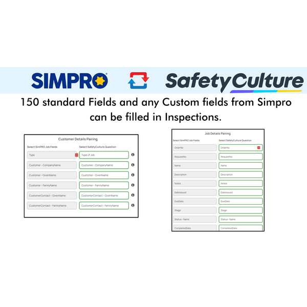 Simpro to SafetyCulture Integration: Effortless Data Pairing for Inspections and Job Details