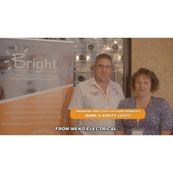 Marc & Kirsty Lusty - Meko Electrical.
With their coaching, we’ve seen our net profit increase by over £100,000 in just one year! We held a team alignment day that got everyone engaged with our growth plan and improved our leadership team's approach to mapping out our customer journey and refining our processes. Bright has also supported us on the marketing front—our new website is generating enquiries, and we’re rolling out social media campaigns with their CRM system to engage prospects and customers. 