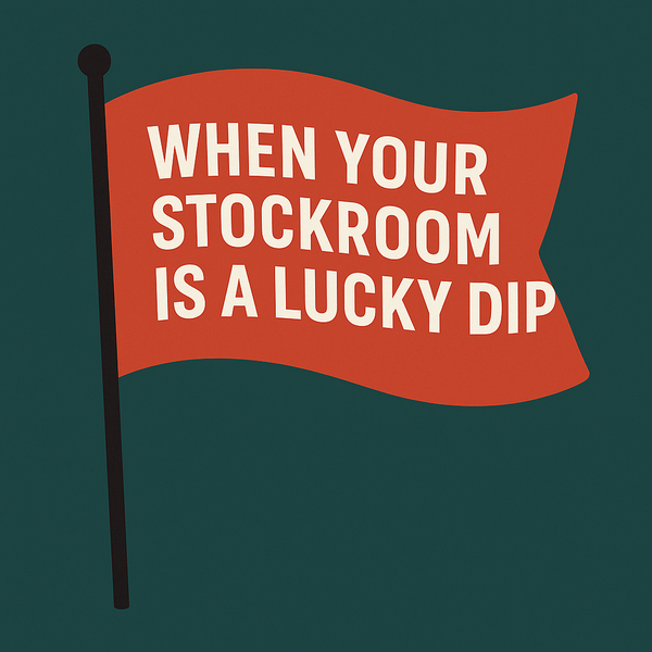 Red Flag Test: If finding materials feels like a game of bingo, it’s time to fix your stock control.