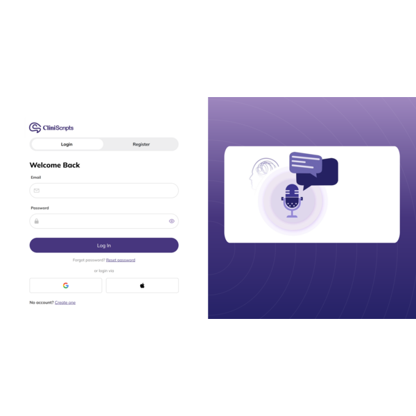 CliniScripts Login Page