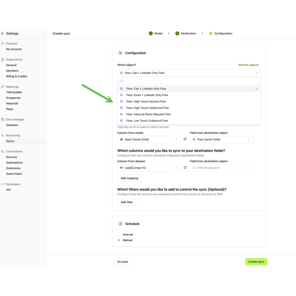 Adding Contacts to Flows