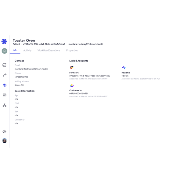 Manage your patient profiles in one place across your tools.
