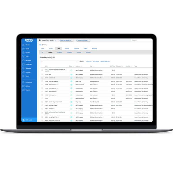 Simpro x Inspect Point Integration (Job Management View)