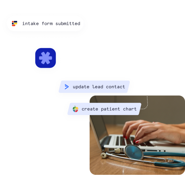 Submit intake form, create patient in Healthie
