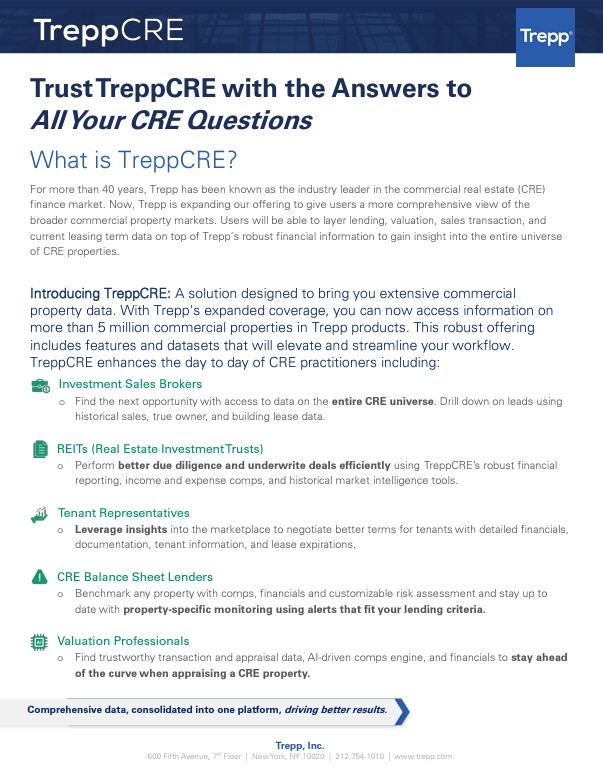 TreppCRE One Pager image