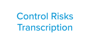 Control Risks Transcription logo