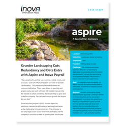 Inova x Aspire Grunder Landscaping Case Study image